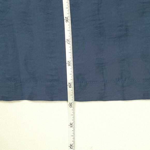 Madewell Boxy Short-Sleeve Shirt in Jacquard Men Size XS Warm Midnight Blue NWT - Picture 7 of 16